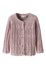 name it Lilje Knit Cardigan Burnished Lilac