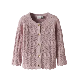 name it Lilje Knit Cardigan Burnished Lilac