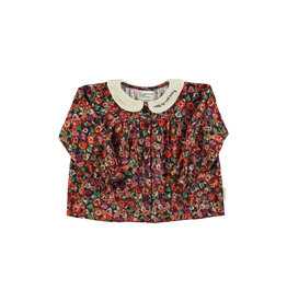 piupiuchick Peter Pan Collar Blouse Multicolor Flowers