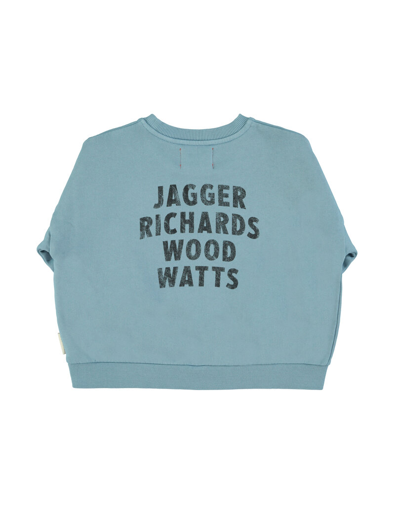 piupiuchick Sweatshirt Blue W. “Rock Stars” Print