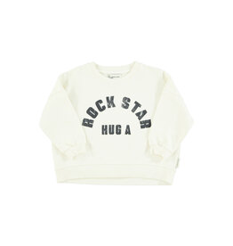 piupiuchick Sweatshirt Ecru w. |Rock Star Print