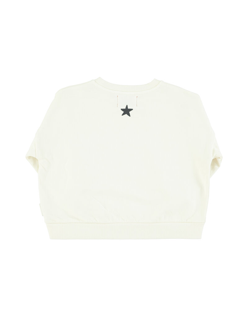 piupiuchick Sweatshirt Ecru w. |Rock Star Print
