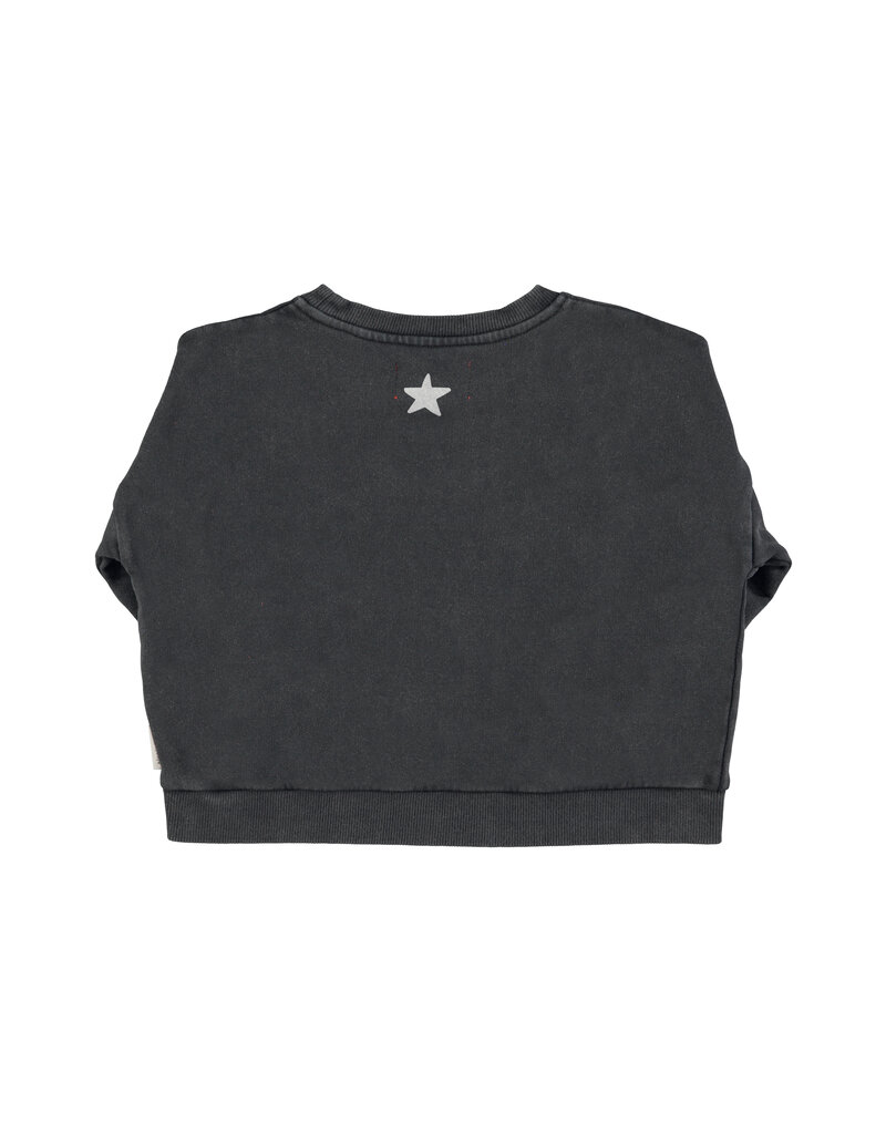 piupiuchick Sweatshirt Faded Black w. Jimi Hendrix Print