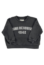 piupiuchick Sweatshirt Faded Black w. Jimi Hendrix Print