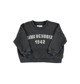 piupiuchick Sweatshirt Faded Black w. Jimi Hendrix Print