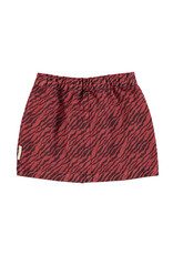 piupiuchick Short Skirt Bordeaux w. Zebra Print