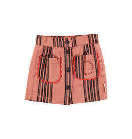piupiuchick Short Skirt Pink w. Black Stripes