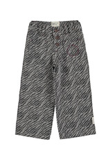 piupiuchick Flare Trousers Grey w. Zebra Print