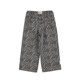 piupiuchick Flare Trousers Grey w. Zebra Print