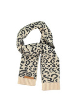 piupiuchick Knitted Scarf with Animal Print