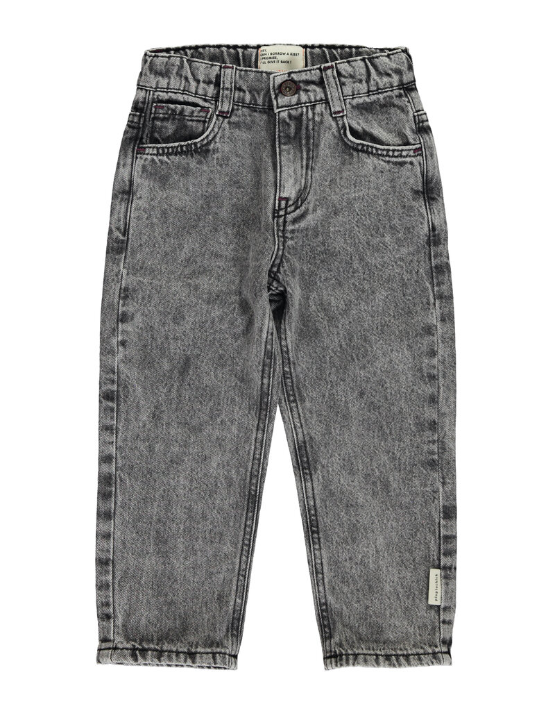 piupiuchick Unisex Trousers Washed Black Denim