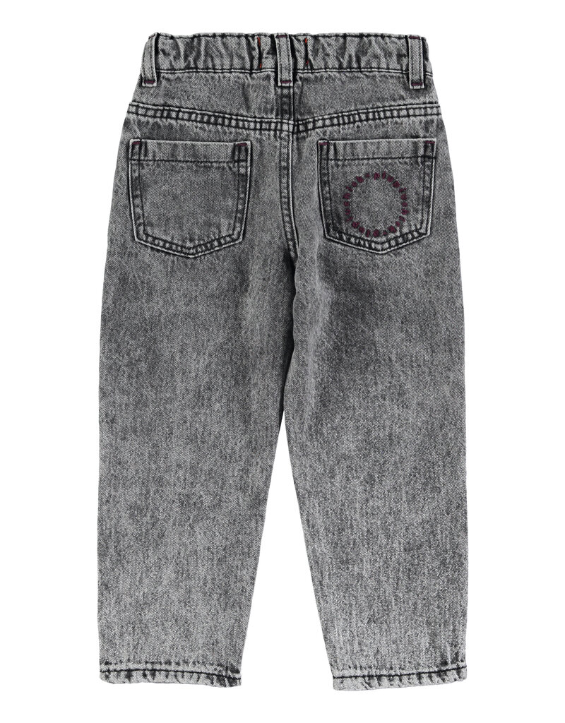 piupiuchick Unisex Trousers Washed Black Denim