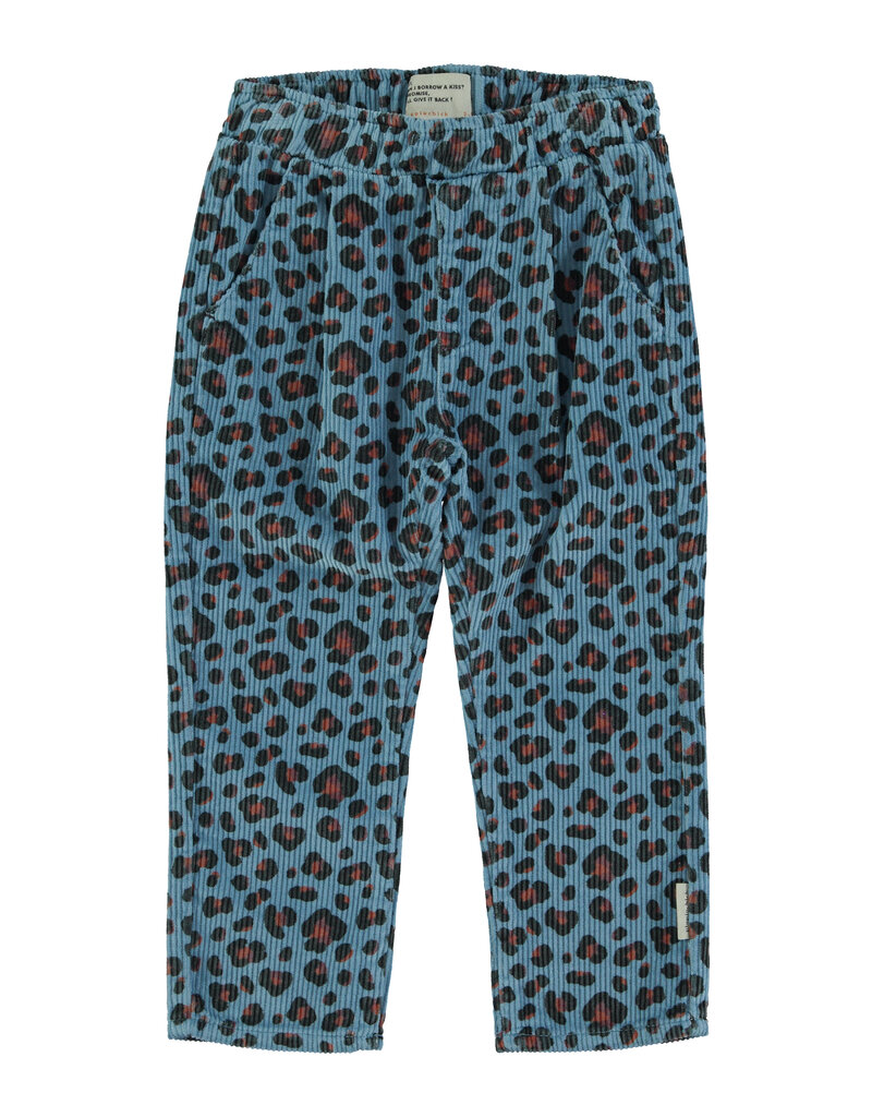 piupiuchick Unisex Trousers Blue w. Animal Print