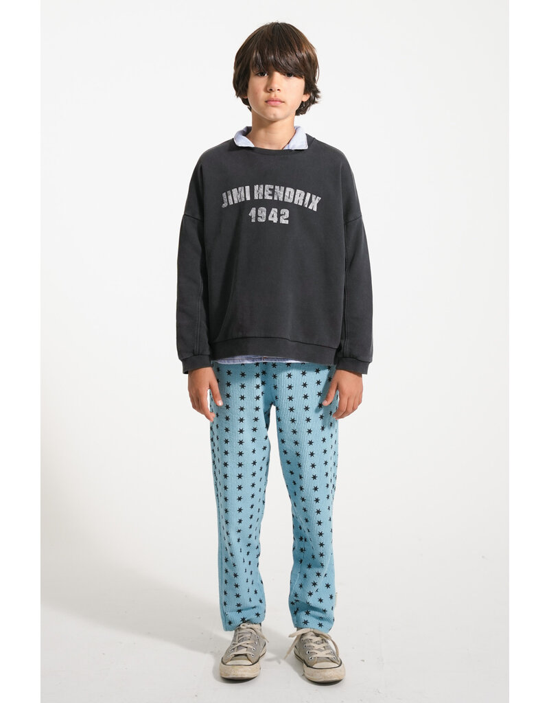 piupiuchick Sweatshirt Faded Black w. Jimi Hendrix Print