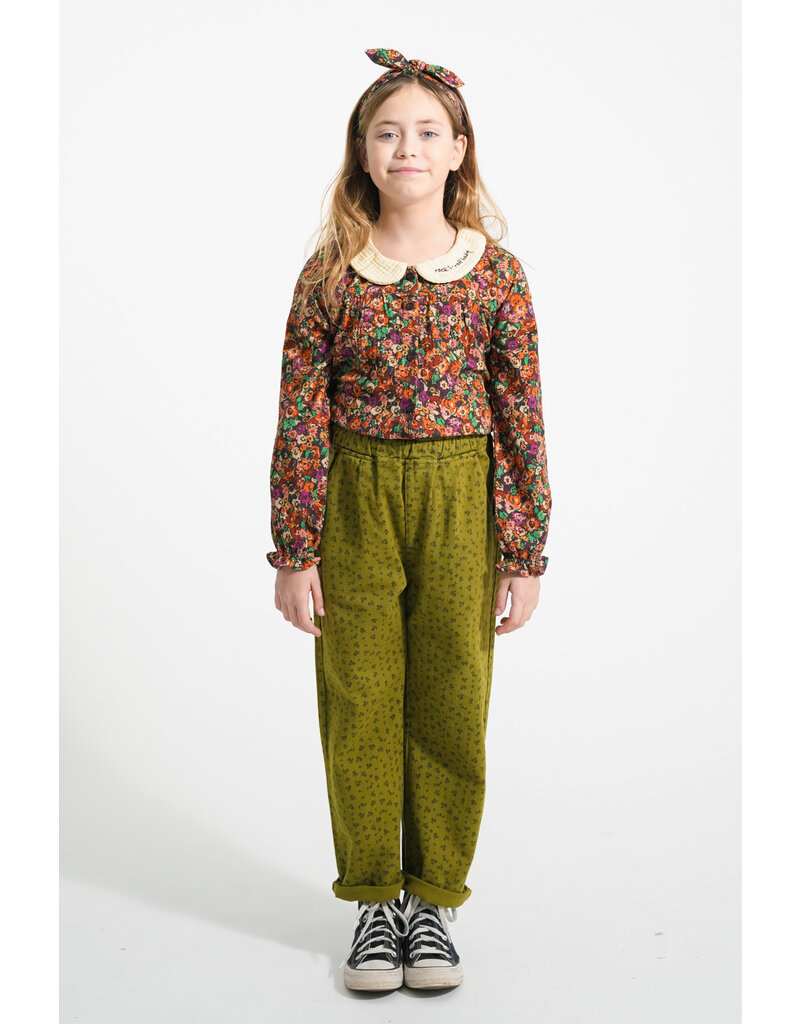 piupiuchick Peter Pan Collar Blouse Multicolor Flowers