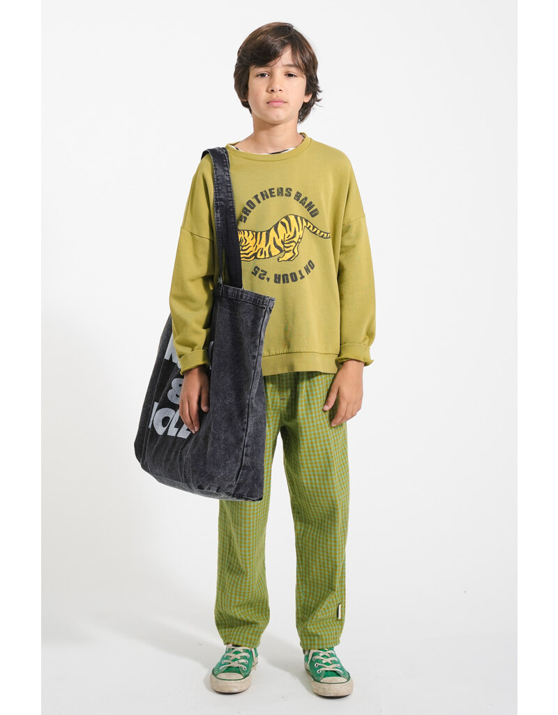 piupiuchick Sweatshirt Olive Green w. Tiger Print