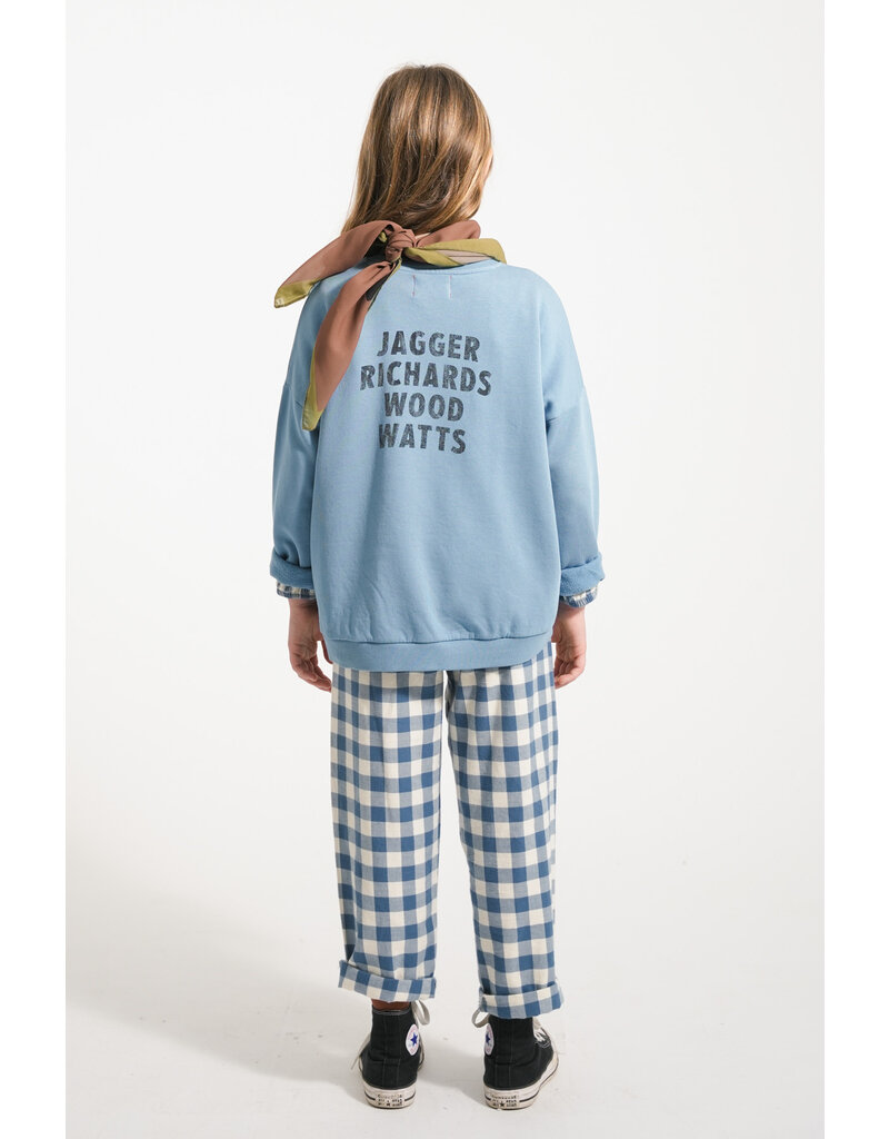 piupiuchick Sweatshirt Blue W. “Rock Stars” Print