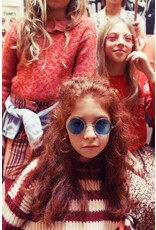 piupiuchick Knitted Sweater Bordeaux & Light Pink Stripes