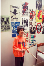 piupiuchick Sweatshirt Orange w. “Music” Print