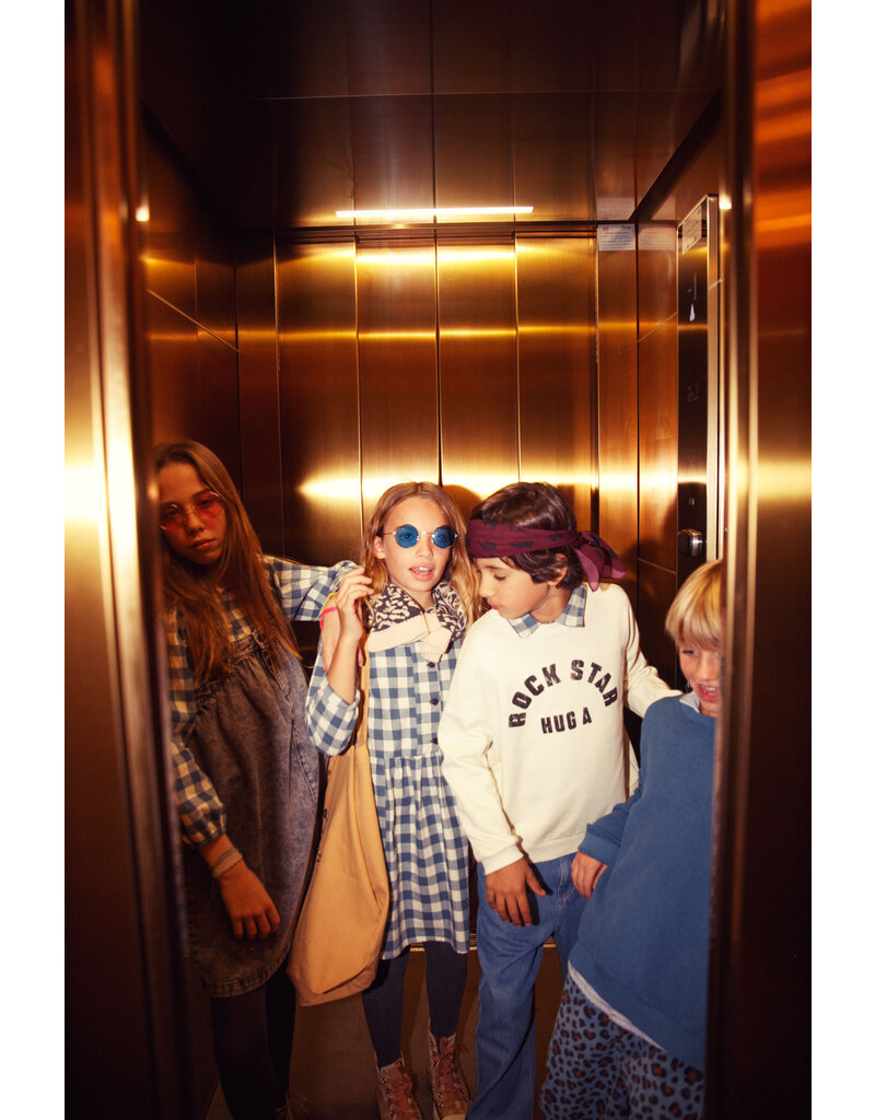 piupiuchick Sweatshirt Ecru w. |Rock Star Print