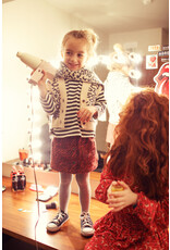 piupiuchick Short Skirt Bordeaux w. Zebra Print