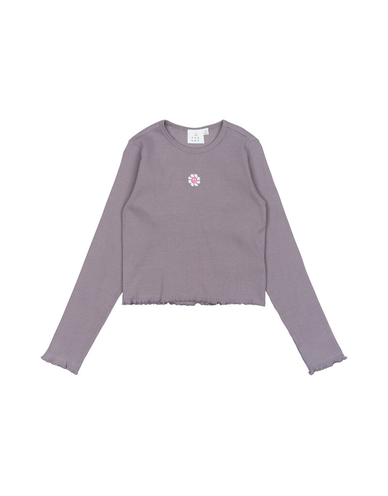 The New Perrin Short Rib Tee Gray Ridge