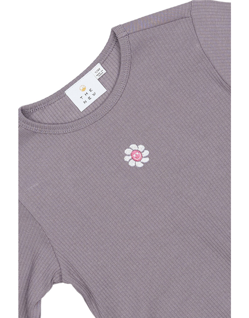 The New Perrin Short Rib Tee Gray Ridge