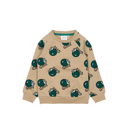 The New Phil Sweatshirt Light Taupe AOP