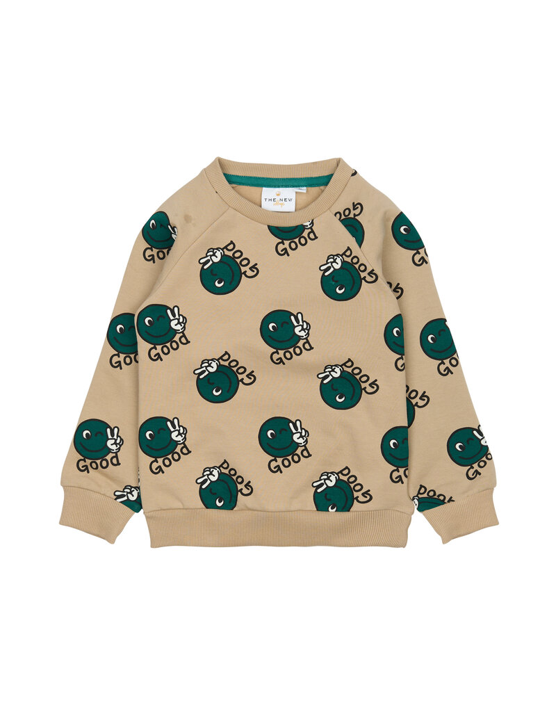 The New Phil Sweatshirt Light Taupe AOP