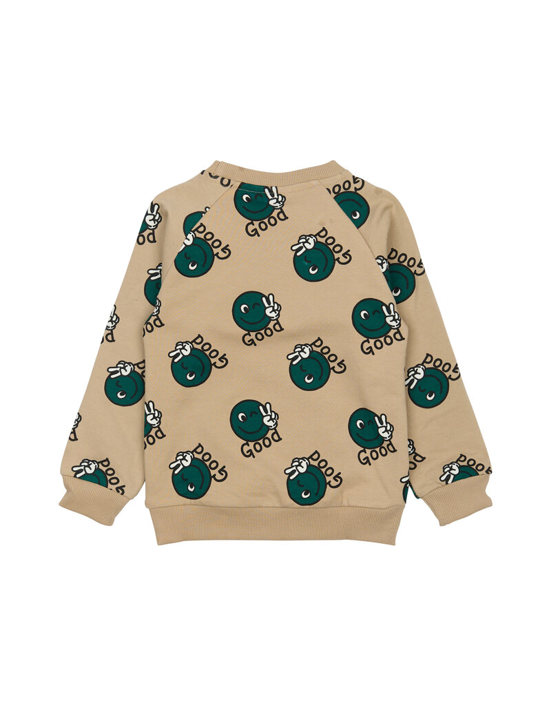 The New Phil Sweatshirt Light Taupe AOP