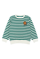 The New Per Sweatshirt Alpine Green Striped