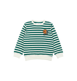 The New Per Sweatshirt Alpine Green Striped