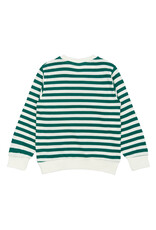The New Per Sweatshirt Alpine Green Striped