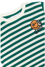 The New Per Sweatshirt Alpine Green Striped