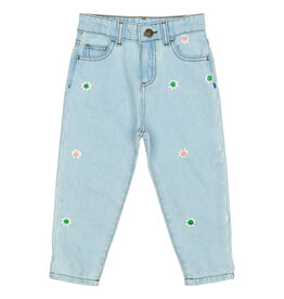 The New Portia Carrot Jeans Light blue Denim emb.