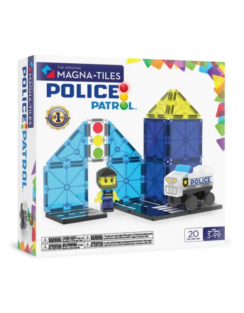 MAGNA-TILES Police Station 20-Piece Set