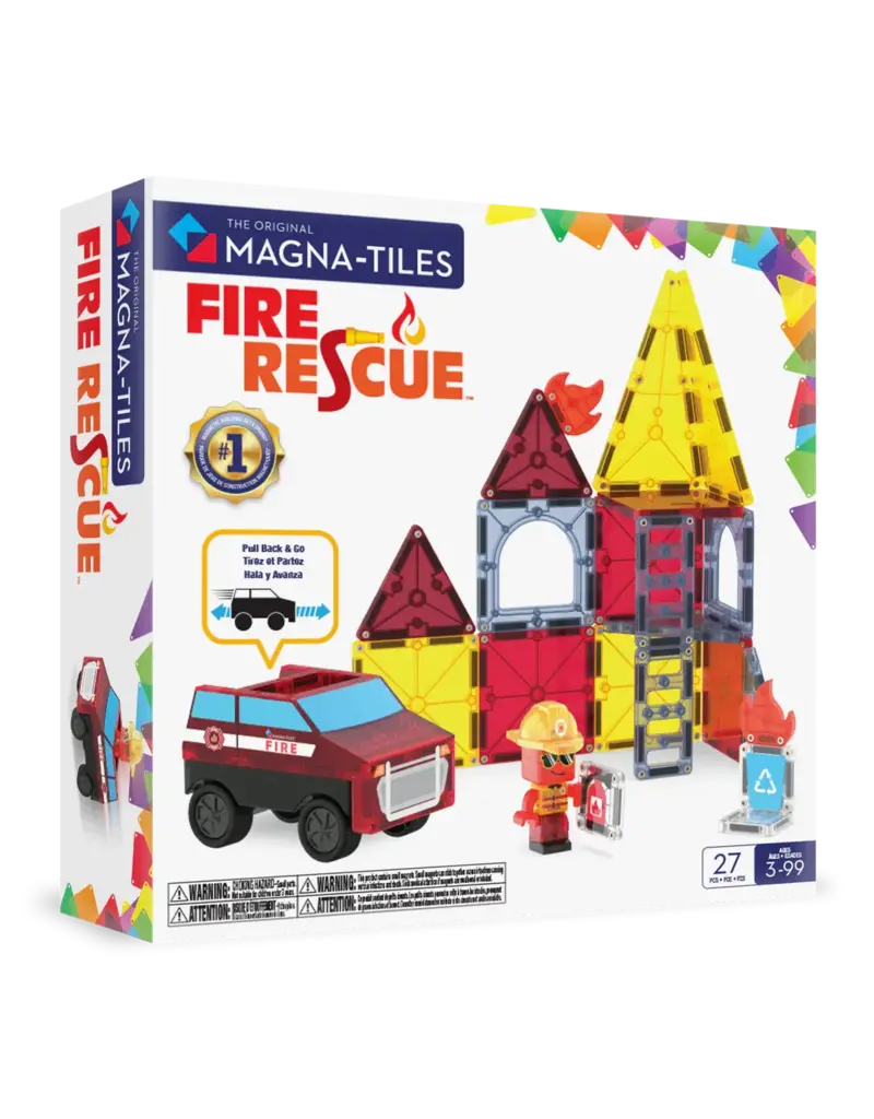 MAGNA-TILES Fire Station 27-Piece Set