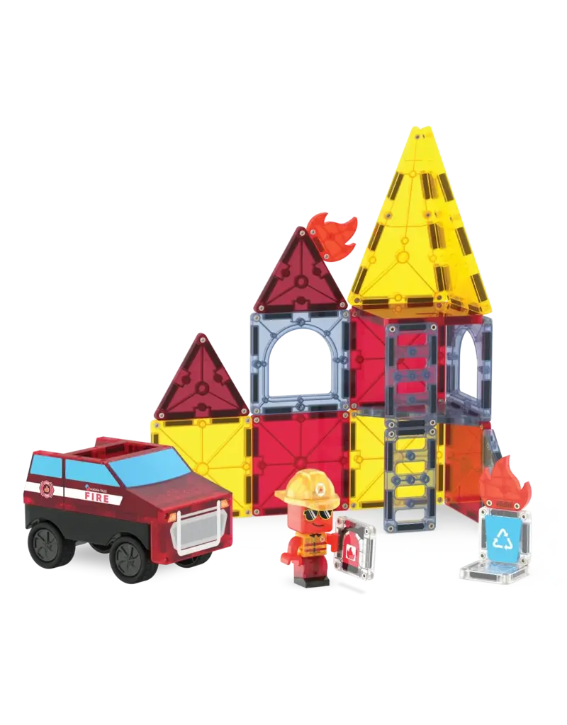 MAGNA-TILES Fire Station 27-Piece Set