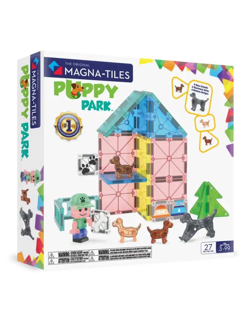 MAGNA-TILES Puppy Park 27-Piece Set