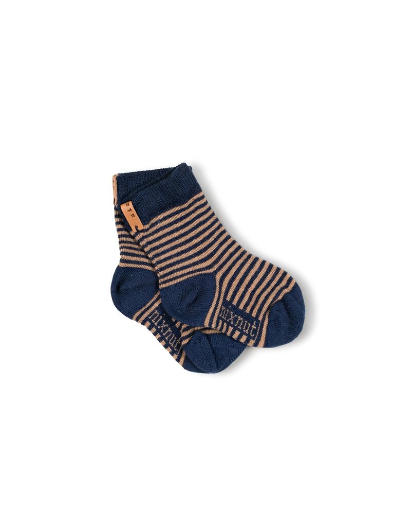 Nixnut Striped Socks Navy Stripe