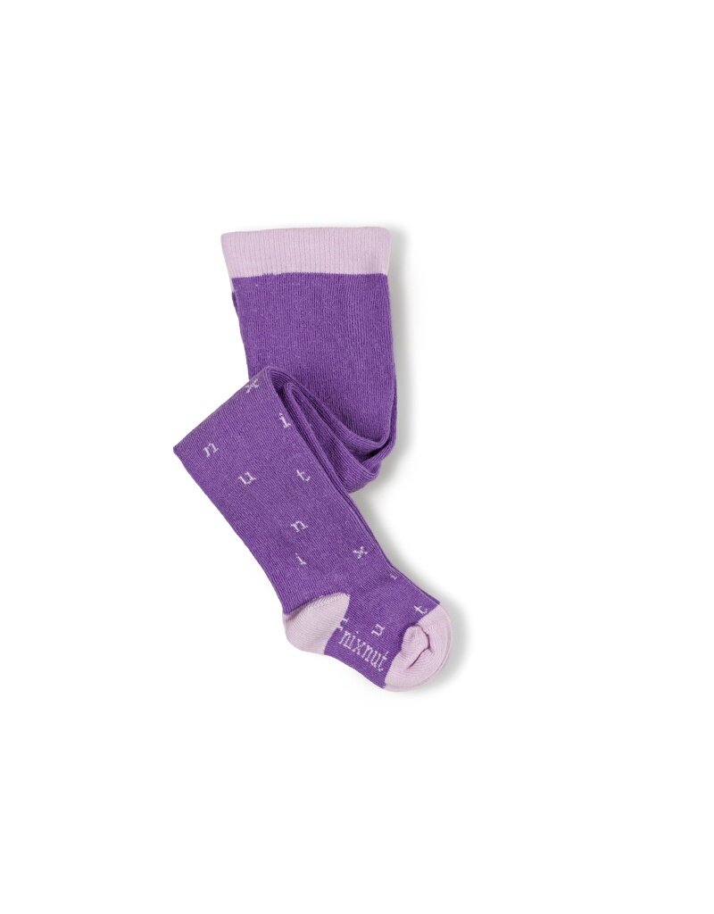 Nixnut Letter Tights Purple