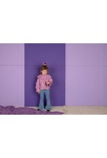 Nixnut Bow Scrunchie Lila Checkered