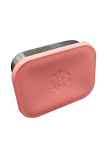 Blafre Stainless steel lunch box 3 compartimenten met silicone deksel pink