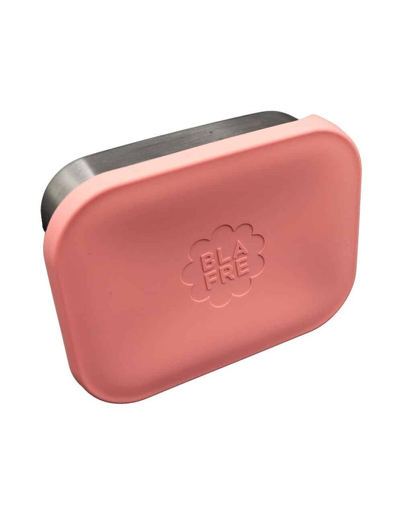 Blafre Stainless steel lunch box 3 compartimenten met silicone deksel pink