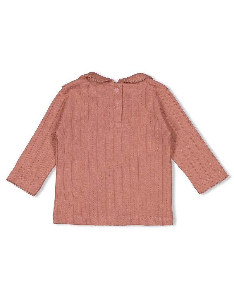 Feetje Longsleeve pointelle rib - Woodland Bloom