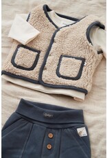 Feetje Omkeerbaar teddy gilet - Narwal