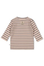 Feetje Longsleeve rib met streep - Narwal