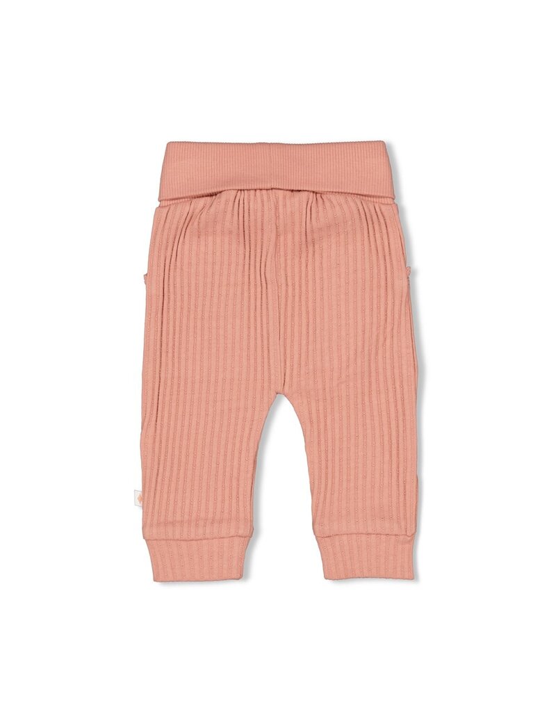 Feetje Broek ajour rib - Morning Sun