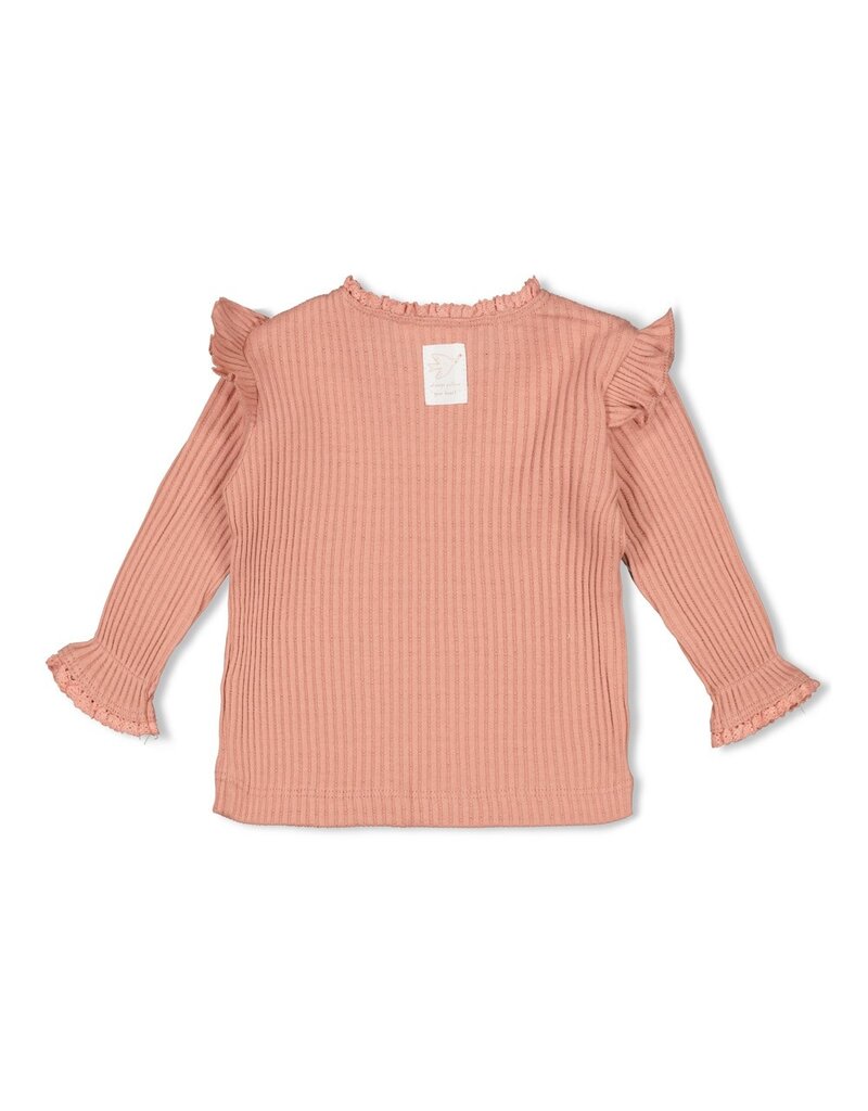 Feetje Longsleeve ajour rib - Morning Sun