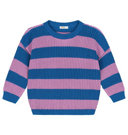 Yuki Stripes knitted Sweater Cotton Candy